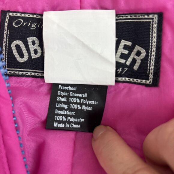 Obermeyer Grow with You Snow Ski Set 3 Pc Jacket Bib Pants Fleece Girls 7 Pink - Picture 11 of 16